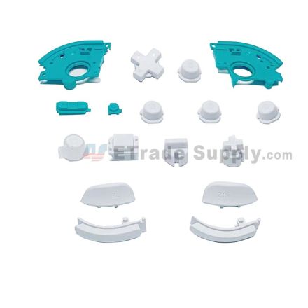 For Nintendo Switch Lite Button Set A B X Y / D-Pad / Home / L R ZR ZL / Triggers Replacement - Turquoise - Grade S+