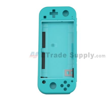 For Nintendo Switch Lite Complete Housing Frame Front & Back Top Bottom Cover Faceplate Replacement - Turquoise - Grade S+
