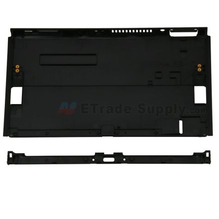 For Nintendo Switch oled Backplate With Back Shell Strips Replacement - Black - Grade S+