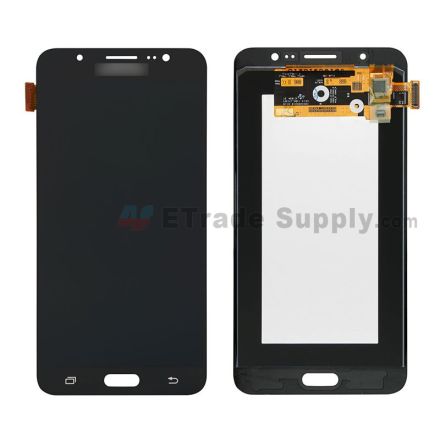 For Samsung Galaxy J7 (2016) SM-J710F LCD Screen and Digitizer Assembly Replacement - Black - With Logo - Grade S
