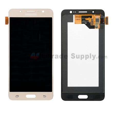 For Samsung Galaxy J5 (2016) SM-J510 LCD Screen and Digitizer Assembly Replacement - Gold - With Logo - Grade S
