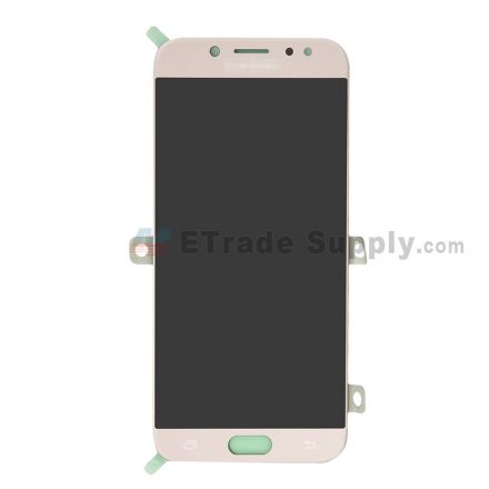 For Samsung Galaxy J7 (2017) SM-J730F LCD Screen and Digitizer Assembly Replacement - Gold - With Logo - Grade S+