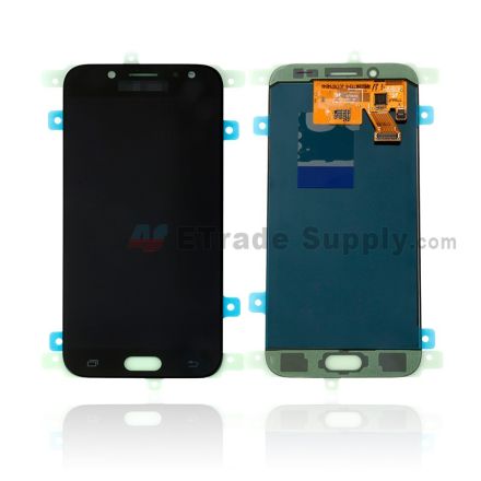 For Samsung Galaxy J5 (2017) SM-J530F LCD Screen and Digitizer Assembly Replacement - Black - With Logo - Grade S+