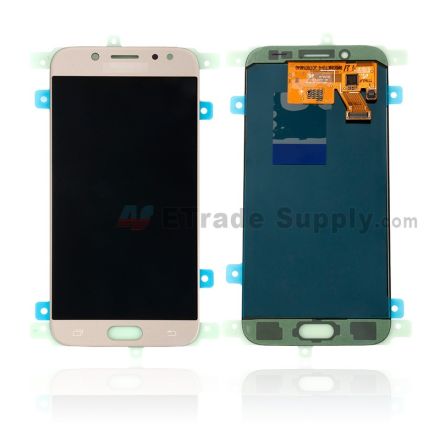 For Samsung Galaxy J5 (2017) SM-J530F LCD Screen and Digitizer Assembly Replacement - Gold - With Logo - Grade S+