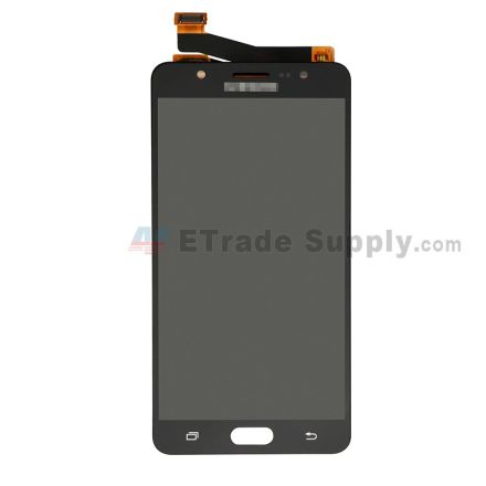 For Samsung Galaxy J7 Max SM-G615F LCD Screen and Digitizer Assembly Replacement - Black - With Logo - Grade S+
