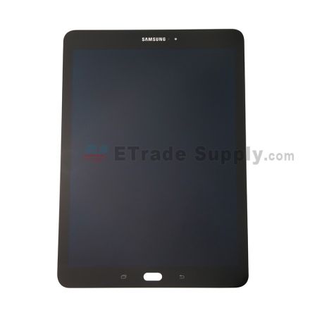 For Samsung Galaxy Tab S3 T820N LCD Screen and Digitizer Assembly Replacement - Black - With Logo - Grade S+