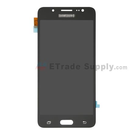For Samsung Galaxy J5 (2016) SM-J510 LCD Screen and Digitizer Assembly Replacement - Black - With Logo - Grade R