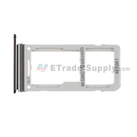 For Samsung Galaxy Note 8 SIM Card Tray Replacement (Double SIM Card) - Black - Grade S+