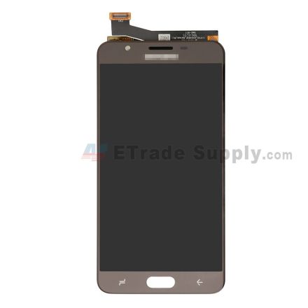 For Samsung Galaxy J7 Prime 2 (2018) SM-G611 LCD Screen and Digitizer Assembly Replacement - Gold - With Logo - Grade S+