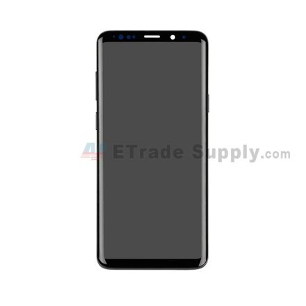 For Samsung Galaxy S9 Plus Series LCD Screen and Digitizer Assembly with Front Housing Replacement - Silver - Without Logo - Grade S