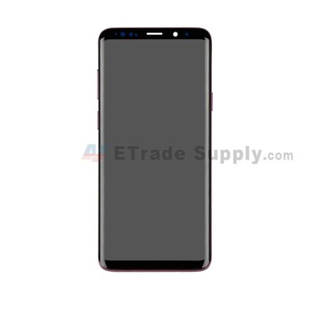 For Samsung Galaxy S9 Plus Series LCD Screen and Digitizer Assembly with Front Housing Replacement - Purple - Without Logo - Grade S