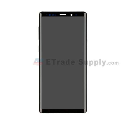 For Samsung Galaxy Note 9 Series LCD Screen and Digitizer Assembly with Front Housing Replacement - Black - Without Logo - Grade S