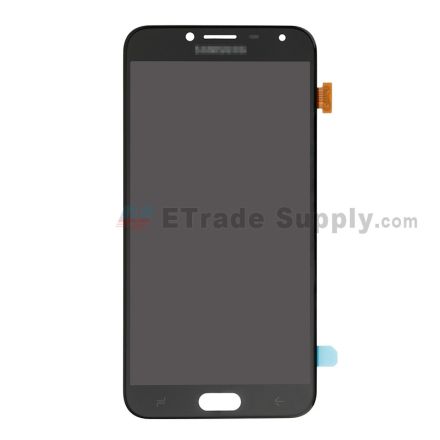 For Samsung Galaxy J4 2018 SM-J400 LCD Screen and Digitizer Assembly Replacement - Black - With Logo - Grade S