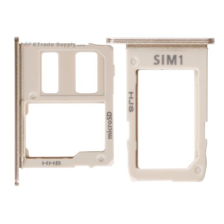 For Samsung Galaxy J4/J6 2018 SIM Card Tray Replacement (2pcs/set) - Gold - Grade S+