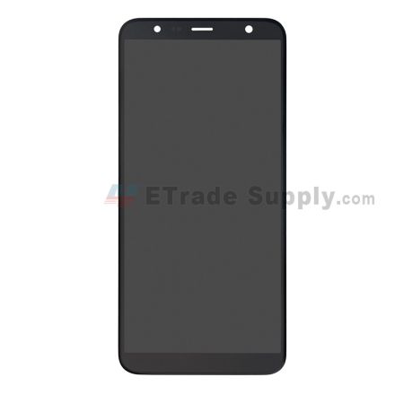 For Samsung Galaxy J6 Plus LCD Screen and Digitizer Assembly Replacement - Black - Without Logo - Grade S