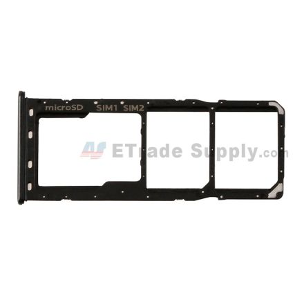 For Samsung Galaxy A30/A305 SIM Card Tray Replacement - Black - Grade S+