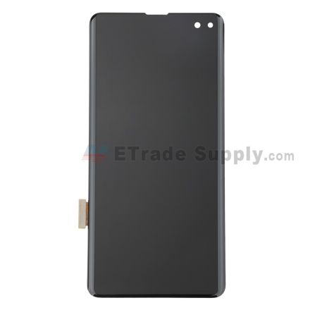 For Samsung Galaxy S10 Plus Series LCD Screen and Digitizer Assembly Replacement - Black - Without Logo - Grade S