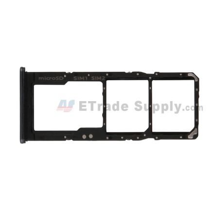 For Samsung Galaxy A70/A705 SIM Card Tray Replacement - Black - Grade S+