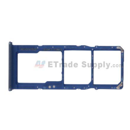 For Samsung Galaxy A70/A705 SIM Card Tray Replacement - Blue - Grade S+