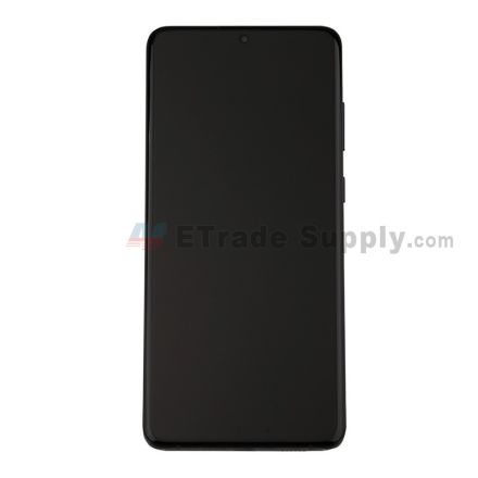 For Samsung Galaxy S20 Plus Series LCD Screen and Digitizer Assembly with Front Housing Replacement - Black - Without Logo - Grade S+