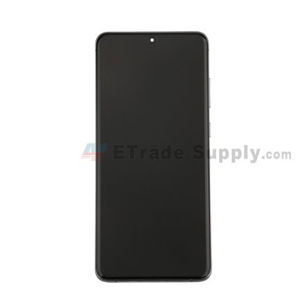 For Samsung Galaxy S20 Ultra Series LCD Screen and Digitizer Assembly with Front Housing Replacement - Gray - Without Logo - Grade S+