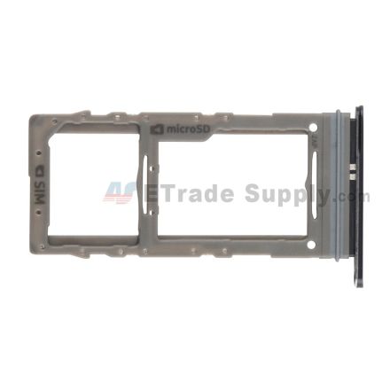 For Samsung Galaxy S20 Plus Series Sim Card Tray Replacement - Black - Grade S+