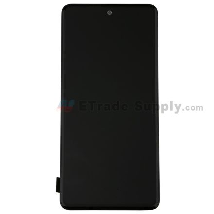 For Samsung Galaxy A51/A515 LCD Screen and Digitizer Assembly with Front Housing Replacement - Black - Grade S+