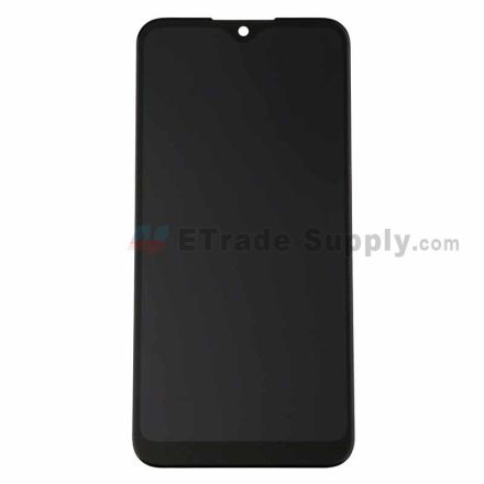 For Samsung Galaxy A01/A015 LCD Screen and Digitizer Assembly Replacement (Big Connector) - Black - Without Logo - Grade S+