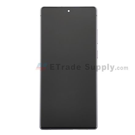 For Samsung Galaxy Note 20 Series (SM-N981) LCD Screen and Digitizer Assembly With Front Housing Replacement - Black - Without Logo - Grade S+