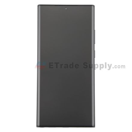 For Samsung Galaxy Note 20 Ultra Series (SM-N986) LCD Screen and Digitizer Assembly With Front Housing Replacement - Black - Without Logo - Grade S+