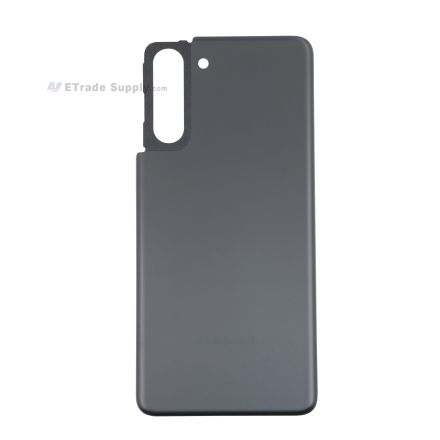 For Samsung Galaxy S21 Series Battery Door Replacement - Black - With Logo - Grade S+