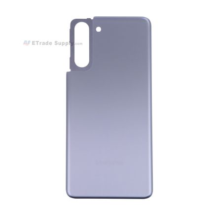 For Samsung Galaxy S21 Series Battery Door Replacement - Purple - With Logo - Grade S+