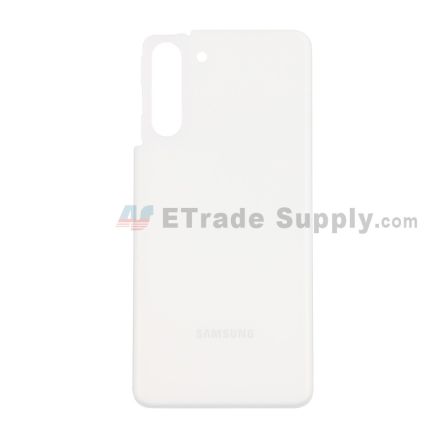 For Samsung Galaxy S21 Series Battery Door Replacement - White - With Logo - Grade S+