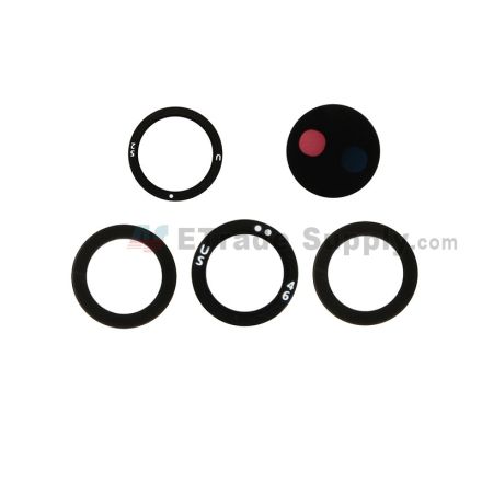 For Samsung Galaxy S21 Ultra Series Rear Facing Camera Lens with Adhesive Replacement - Grade S+