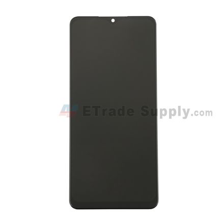 For Samsung Galaxy A02 LCD Screen and Digitizer Assembly Replacement - Black - Without Any Logo - Grade S+