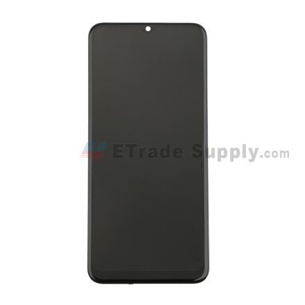 For Samsung Galaxy A02S/A025 LCD Screen and Digitizer Assembly with Front Housing Replacement - Black - Grade S+