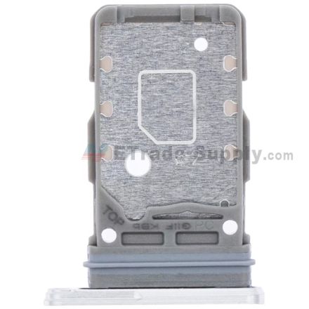 For Samsung Galaxy S21 SIM Card Tray Replacement (Single SIM Card) - White - Grade S+