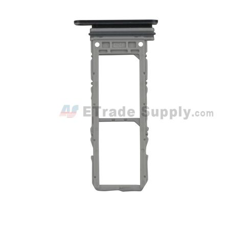 For Samsung Galaxy Note10 Series SIM Card Tray Replacement (Double SIM Card) - Black - Grade S+