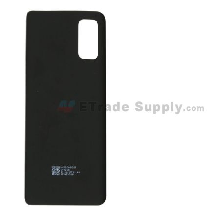 For Samsung Galaxy A41/A415 Battery Door Replacement - Black - With Logo - Grade S+
