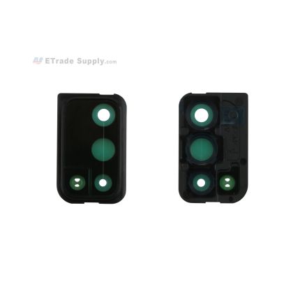 For Samsung Galaxy A41/A415 Camera Lens and Bezel Replacement - Black - Grade S+