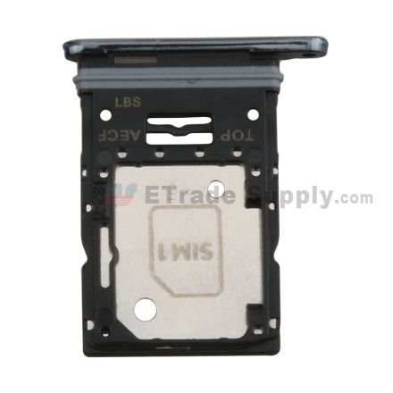 For Samsung Galaxy A53/A536(5G) SIM Card Tray Replacement (Single SIM Card) - Black - Grade S+