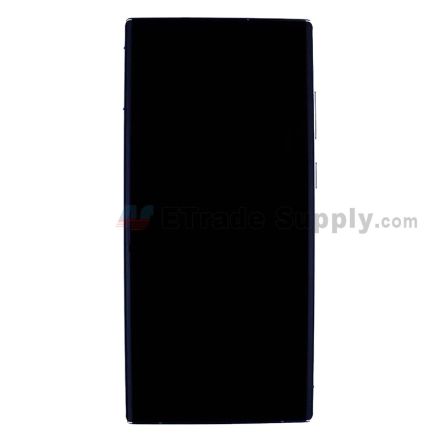 For Samsung Galaxy S22 Ultra LCD Screen and Digitizer Assembly with Front Housing Replacement (European Version) - White - Without Logo - Grade S+