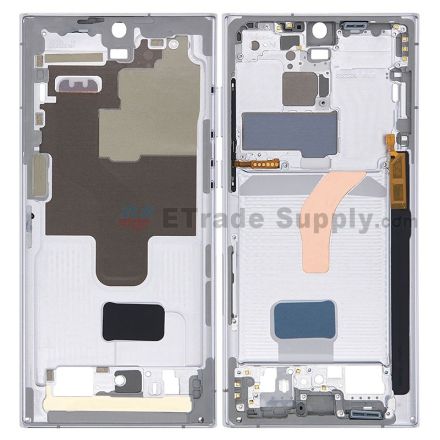 For Samsung Galaxy S22 Ultra Partition Replacement (European Version) - White - Grade S+