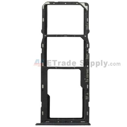 For Samsung Galaxy A22 (5G) / A22S / A226 SIM Card Tray Replacement (Double SIM Card) - Black - Grade S+
