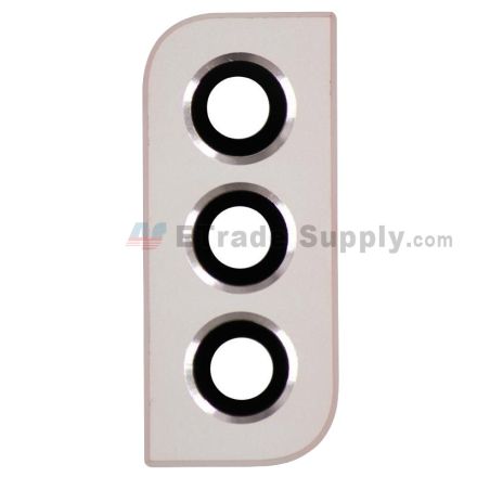 For Samsung Galaxy S22 Rear Facing Camera Lens with Bezel Replacement - Gold - Grade S+