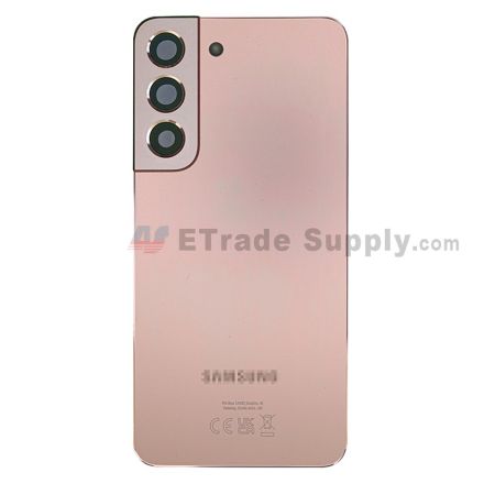 For Samsung Galaxy S22 Battery Door Replacement - Purple - With Logo - Grade R
