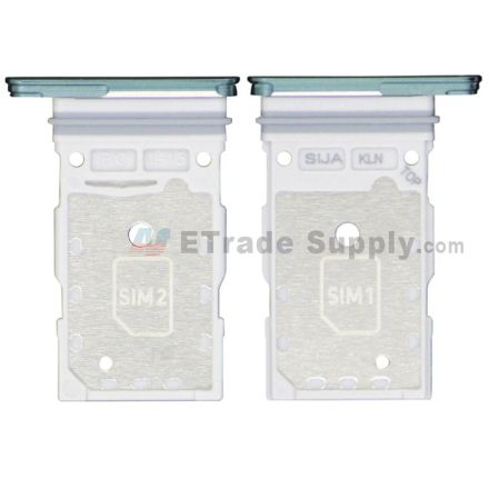For Samsung Galaxy S22 SIM Card Tray Replacement (Double SIM Card) - Green - Grade S+