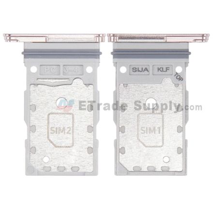 For Samsung Galaxy S22 SIM Card Tray Replacement (Double SIM Card) - Gold - Grade S+