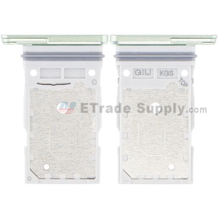 For Samsung Galaxy S21 FE SIM Card Tray Replacement (Double SIM Card) - Green - Grade S+