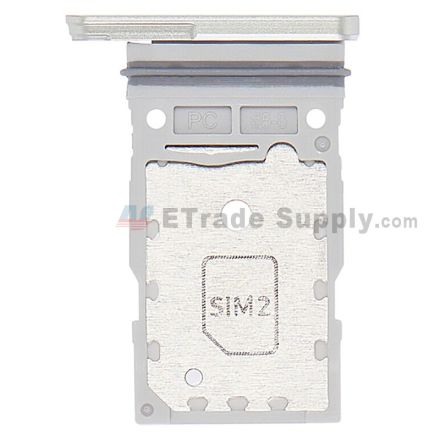 For Samsung Galaxy S21 FE SIM Card Tray Replacement (Double SIM Card) - White - Grade S+